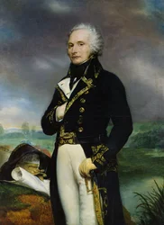 Portrett av Viscount Alexandre-Francois-Marie de Beauharnais (1760-94) etter et maleri av J. Guerin