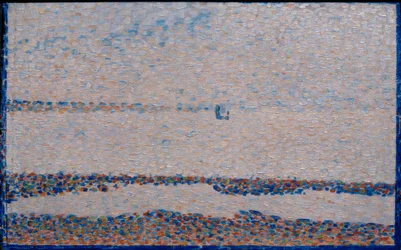 La Plage, en båt ved Gravelines (Strand bei Gravelines)