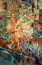 Metropolis, av Georges Yakoulov (1884-1928). Russland, 1900-tallet.