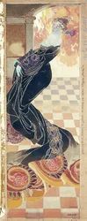Dame i svart kjole, ca. 1900