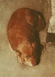 The Hurdy Gurdy Player with his Dog, ca. 1620 (detalj) (se også 67918)