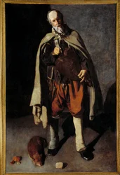 Den gamle hunden. Maleri av George of the Tower (1593-1652)
