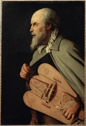 Gurdy Player (maleri på lerret)