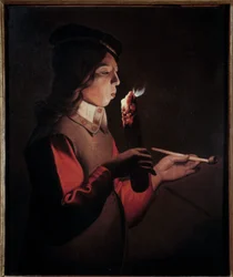 Den unge røykeren Maleri av Georges de La Tour (1593-1652)