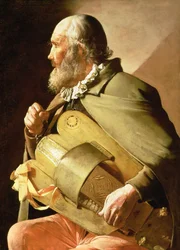 The Blind Hurdy Gurdy Player (olje på lerret)