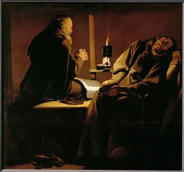 Frans av den hellige Frans. Samtidskopi etter en tapt original av de La Tour (olje på lerret).