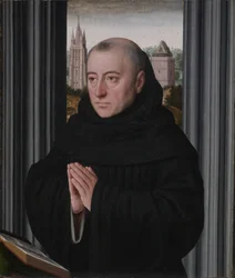 Portrett av en munk, tidlig på 1500-tallet (olje på tre)
