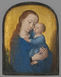 Del av en diptyk: Maria med barnet