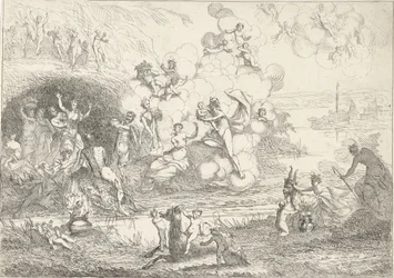 Merkur gir Bacchus til nymfene The Lives of the Bacchantes (serietittel)