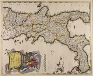 Den sørlige delen av Italia, som nå er kongeriket Napoli under det spanske septeret, ble delt inn i tolv provinser.