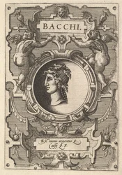 Byste av Bacchus omgitt av stropper, fra seriens Deorum dearumque, et sett med bilder, 1573