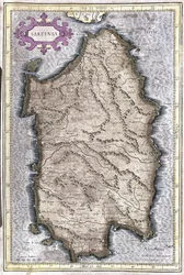 Sardinia, Italia (gravering