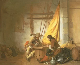 Soldater som spiller Tric-Trac, 1653