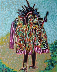 Cameleon Shaman, 2020 (olje på lerret)