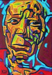 San Picasso, 2021, olje på lerret
