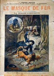 Le Masque de Fer, omslag til roman av Edmond Ladoucette, utgitt i avdrag på slutten av 1800-tallet