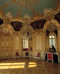 Interiørarkitektur: leiligheten til prinsessen av Soubise, utført av arkitekten Germain Boffrand (1667-1754) i Paris.
