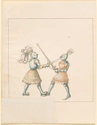 Freydal, The Book of Jousts and Tournament of Emperor Maximilian I: Combats on Foot (Jousts) (Volum III): Plate 158