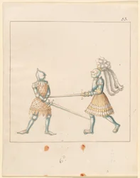 Freydal, The Book of Jousts and Tournament of Emperor Maximilian I: Combats on Foot (Jousts) (Volum III): Plate 163