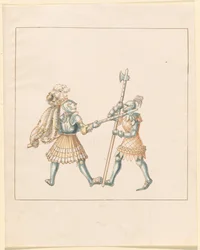 Freydal, The Book of Jousts and Tournament of Emperor Maximilian I: Combats on Foot (Jousts) (Volum III): Plate 144