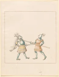 Freydal, The Book of Jousts and Tournament of Emperor Maximilian I: Combats on Foot (Jousts) (Volum III): Plate 148