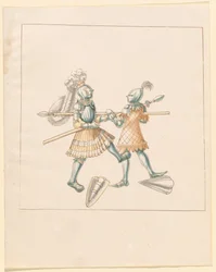 Freydal, The Book of Jousts and Tournament of Emperor Maximilian I: Combats on Foot (Jousts) (Volum III): Plate 151
