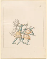 Freydal, The Book of Jousts and Tournament of Emperor Maximilian I: Combats on Foot (Jousts) (Volum III): Plate 164