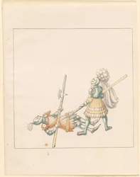 Freydal, The Book of Jousts and Tournament of Emperor Maximilian I: Combats on Foot (Jousts) (Volum III): Plate 145