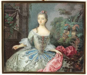 En dame som heter Madame Adelaide (emalje)