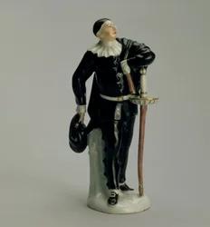 Kaptein fra Commedia dellArte-serien av Wenzel Neu (d.1774), for Kloster-Veilsdorf-fabrikken, 1764-5 (porselen)