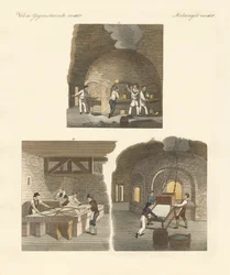 Elephant Castle of Great Khan Kublai (farget gravering)