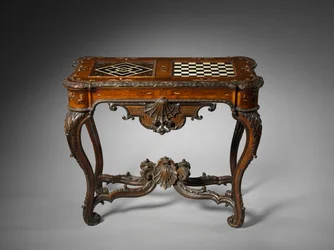 Gaming Table, Mainz, c.1735 (wood and ivory marquetry)