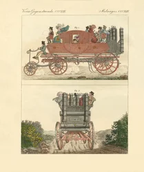 Gurneys damptrener (farget gravering)