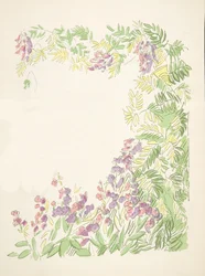 Illustrasjon fra Styl, pub.1922 (pochoir-trykk)