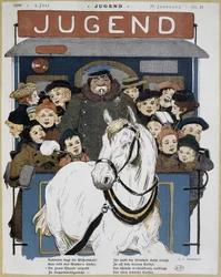 Mange barn i en omnibus - i "" Jugend"""