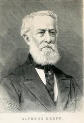 Portrett av Alfred KRUPP (1812-1887), tysk stålindustrimann
