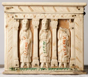 Relikvieskrin, Köln, Tyskland, ca. 1150 (tre og elfenben)