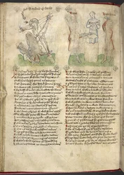 Sloane 361, f.25v Korshevingen; Jubal og Tubal-Cain, fra 