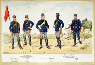 Soldater fra den tyrkiske hæren, ca. 1900
