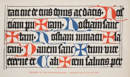 Eksemplar av Wurtzburg Missal, skrevet rundt 1470 eller 1480