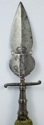 Spontoon, ca. 1725-50 (jern, tre og tekstil)