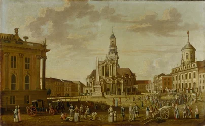 Alter Markt med St. Nicholas-kirken og rådhuset, 1771