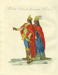 De peruanske inkaene (farget gravering)