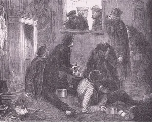 Kronprinsen av Preussen går rundt, Cassells historie om krigen mellom Frankrike og Tyskland utgitt av Cassell and Company Limited, ca. 1890 (lito)