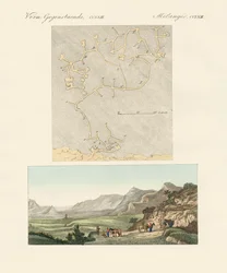 Labyrinten på Kreta (farget gravering)