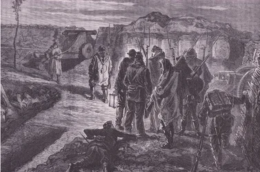 På vollene, Cassells History of the War between France and Germany utgitt av Cassell and Company Limited, ca. 1890 (litho)