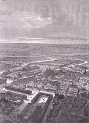 View of Metz, Cassells History of the War between France and Germany utgitt av Cassell and Company Limited, ca. 1890 (litho)