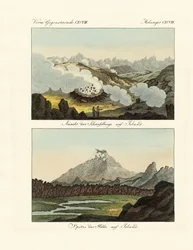 Utsikt over svovelfjellene på Island