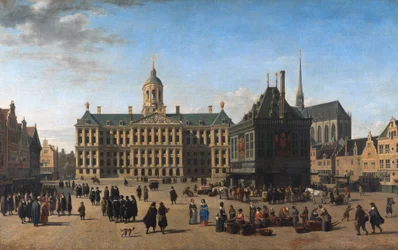 Nederlandsk: De Dam i Amsterdam Demningen i Amsterdam