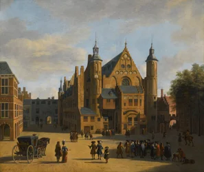 Utsikt over Binnenhof i Haag